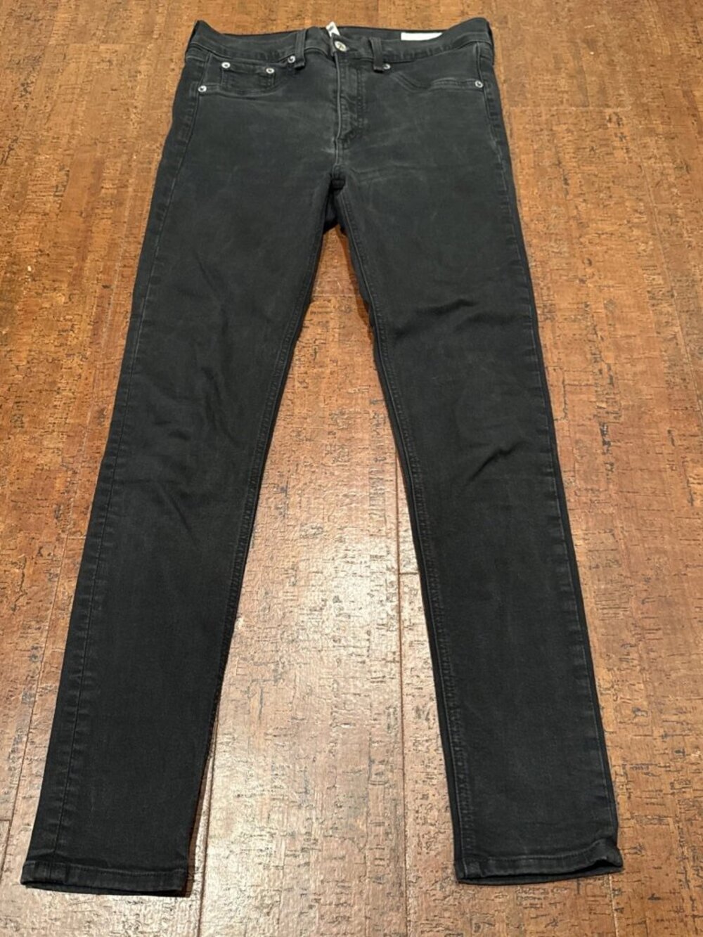 Rag & Bone Womens 29 Black High Rise Ankle Skinny Jeans Denim